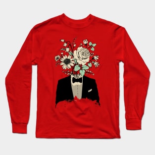 Floral man suit Long Sleeve T-Shirt